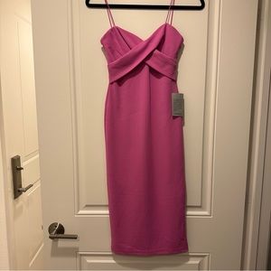 NWT Nordstrom Love x Design Pink Midi Dress